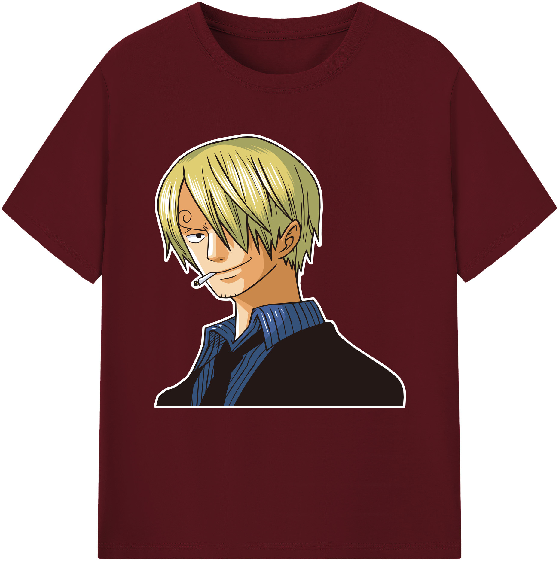 ワンピース サンジ ONE PIECE Sanji 綿100％半袖Tシャツ（フロントプリント）